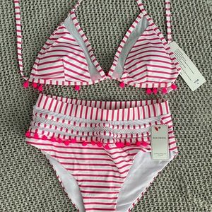 Red Dress Bikini Set